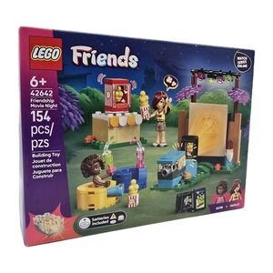 LEGO Friends 42642 Friendship Movie Night Pretend Play Building Set